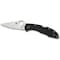 Spyderco 2024 Spyderco Delica 4 Lightweight Black Flat Ground Plain SPY-C11FPBK - alternate 3